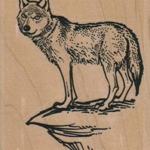 Coyote/Wolf on Cliff 2 1/2 x 2 3/4-0