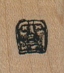 Aztec Gargoyle Face 3/4 x 3/4-0