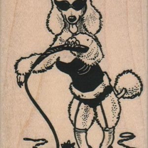 Poodle In Leather 2 1/2 x 3 1/2-0