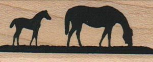 Mare & Colt Silhouette 1 x 2 1/2-0