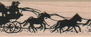 StageCoach With Horses 1 x 3 1/4-0