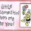Bee With Flowers 1 3/4 x 2 1/2-33459