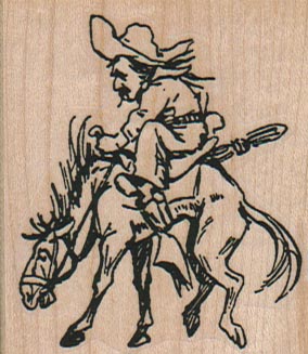 Leaping Horse And Rider 2 x 2 1/4