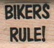 Bikers Rule! 3/4 x 3/4-0