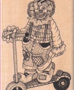 Clown On Scooter 2 1/2 x 3 3/4-0