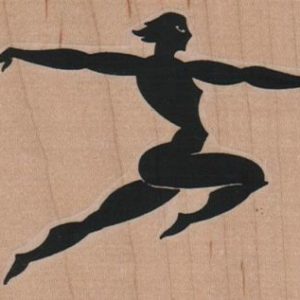 Leaping Man Silhouette 3 1/2 x 2 3/4-0