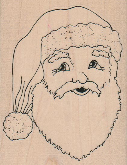 Santa Face 3 x 3 3/4