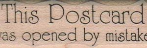 This PostCard Was Opened 3/4 x 2 1/2-0