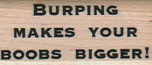 Burping Makes Your Boobs 1 x 2 1/4-0
