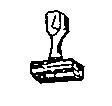 Rubber Stamp (Handle) 3/4 x 3/4-0