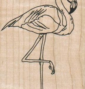 Flamingo On One Leg 2 1/2 x 3 1/4-0