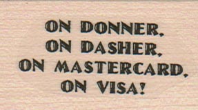 On Donner On Dasher 1 1/4 x 2