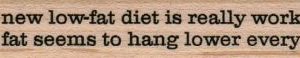 My New Low-Fat Diet 3/4 x 3 1/4-0