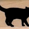 Black Cat Silhouette 1 1/4 x 1 1/2-0
