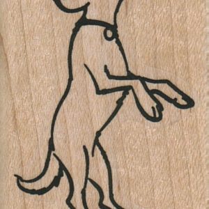 Dog Leaping For Ball 1 3/4 x 2 1/2-0