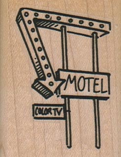 Motel Sign 1 3/4 x 2 1/4