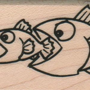 Fish Trio Eating 1 1/4 x 2 1/4-0
