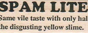 Spam Lite 1 x 2 1/4-0