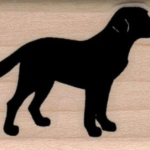 Silhouette Dog Side View 1 1/4 x 1 3/4-0