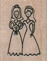 Female Gay Wedding 1 1/4 x 1 1/2-0