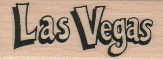 Las Vegas (Outline Letters) 1 x 2 1/4
