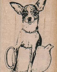 Chihuahua Teapot Dog 1 3/4 x 2 1/2-0