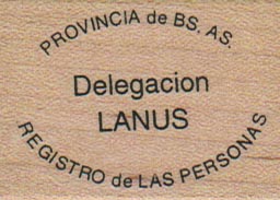 Delegacion Lanus 1 1/2 x 1 3/4