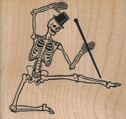 Dancing Skeleton 3 x 2 3/4