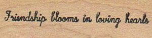 Friendship Blooms 3/4 x 2 1/4-0