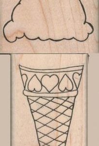 Cone & Ice Cream 1 1/2 x 2 1/4 & 2 x 1 1/2-0