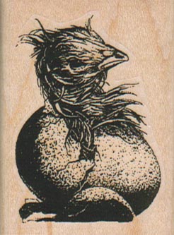 Bird Hatching From Egg 1 3/4 x 2 1/4