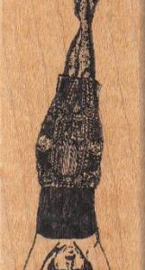 Lady Doing Yoga 1 1/4 x 3-0