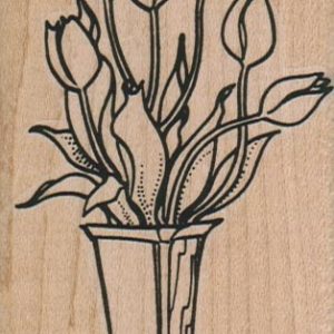 Vase Of Tulips 2 1/4 x 3 1/2-0