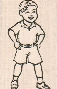 Boy In Short Pants 1 1/4 x 2 1/4-0