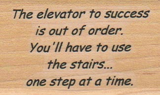 The Elevator To Success 1 1/2 x 2 1/4