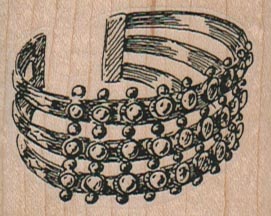 Jewel Encrusted Bracelet 2 x 1 1/2
