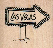 Las Vegas Arrow Sign 2 x 1 3/4