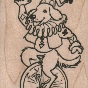 Card Dog On Unicycle 2 x 3-0