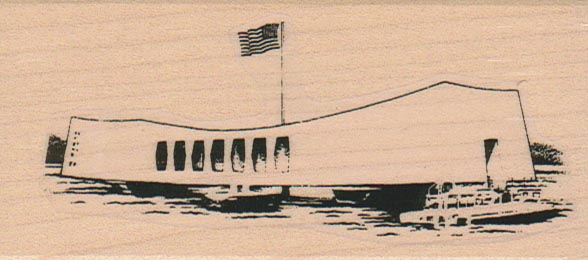 USS Arizona 3 3/4 x 2