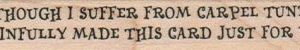 Although I Suffer 3/4 x 3 3/4-0