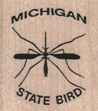 Michigan State Bird 1 1/2 x 1 1/4