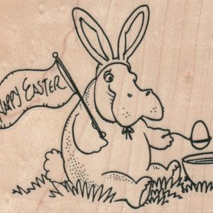 Easter Hippo Coloring Eggs 4 x 3-0