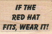 If The Red Hat Fits 1 x 1 1/4