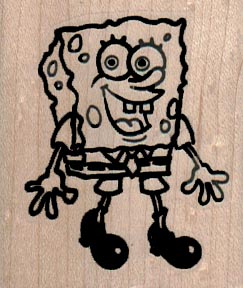 Sponge Bob 1 3/4 x 2