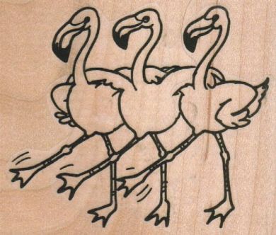 Flamingo Chorus Line 2 3/4 x 2 1/4-0
