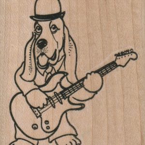 Hound Dog With Guitar 2 1/4 x 2 3/4-0
