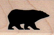 Black Bear Silhouette 1 x 1 1/4-0