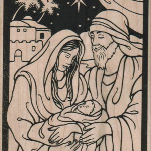 Mary Joseph & Jesus 4 1/2 x 6-0