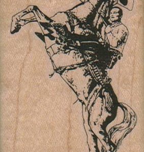 Bucking Cowboy 2 x 3 1/4-0