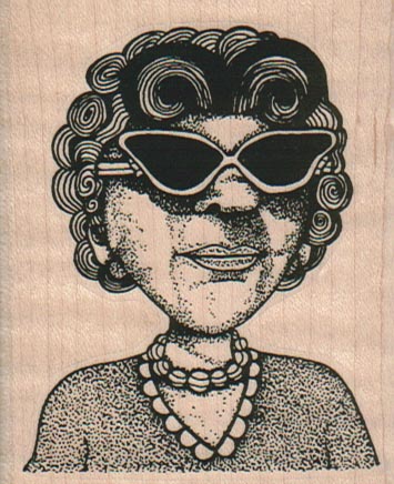 Lady In Sunglasses 2 1/2 x 3